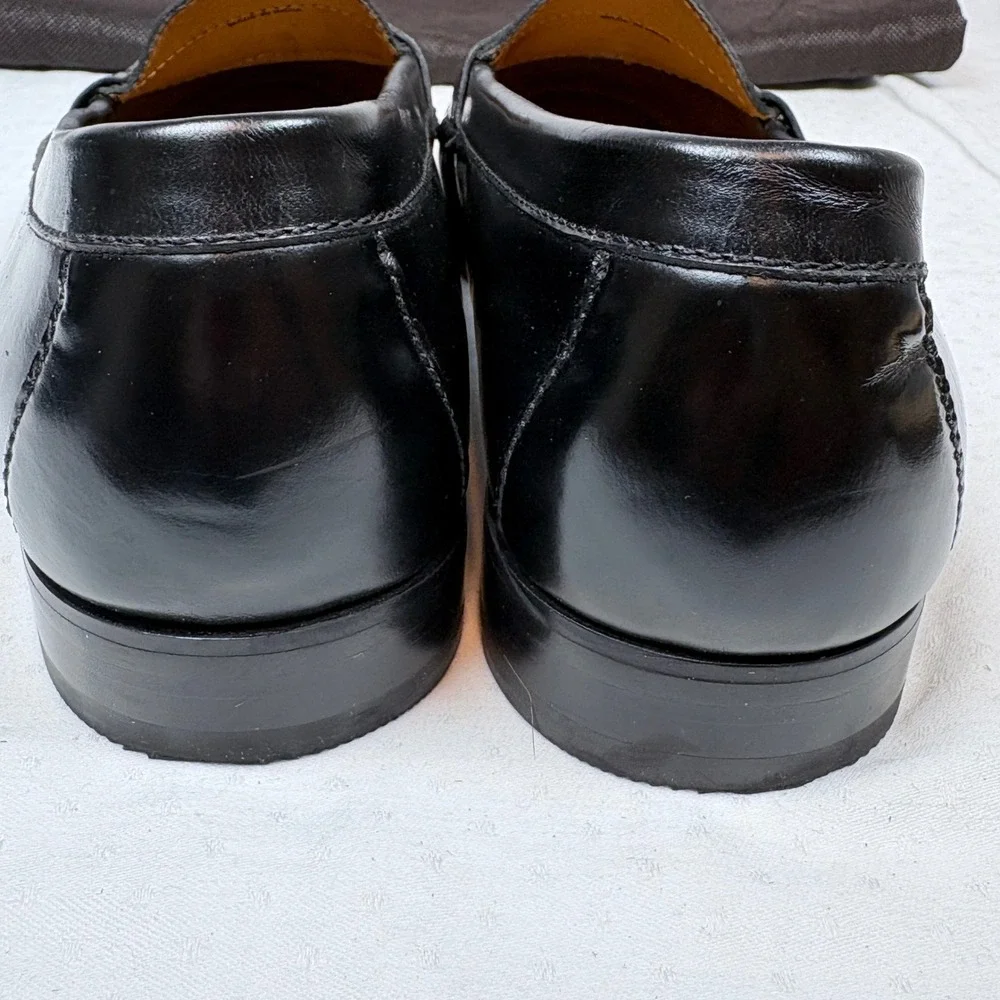 Cole Haan Mens Pinch Tassel Loafers 03506 Black Leather Dress Shoes 11.5 D